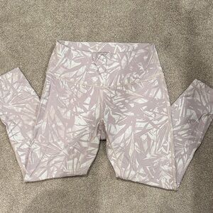 lululemon athletica Pink and White Patterned Leggings